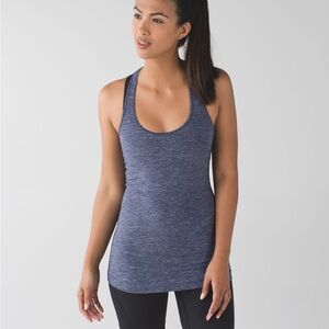 Lululemon Cool Racerback - size 8 - Heathered Deep Navy